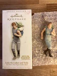 2006 Hallmark Keepsake Ornament Luke Skywalker & Yoda Empire Strikes Back Jedi - Picture 1 of 3