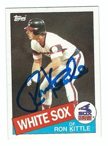 Signed RON KITTLE 1985 TOPPS Chicago White Sox Card #105 COA - Picture 1 of 1