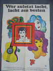 818 DDR Filmplakat gefalt poster A1 1967 WER ZULETZT LACHT, LACHT AM BESTEN RID