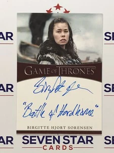 Game Of Thrones Iron Anniversary Auto Birgitte Hjort Sorensen "Hardhome" 50-75 - Bild 1 von 1
