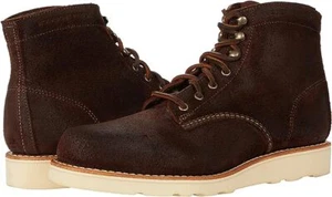 Botas de vestir informales de gamuza de tabaco para hombre Wolverine 1000 millas cuña W990184 hechas en EE. UU. - Imagen 1 de 1