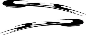 Tribal Decals Racing Flames Vehicle Car Truck Kart Boat Graphics Stickers 50" - Picture 1 of 3