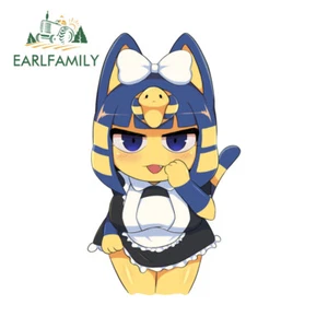 EARLFAMILY 5.1" Peludo Ankha Niña Coche Pegatinas Oclusión Creativa Calcomanías para Laptop - Imagen 1 de 4