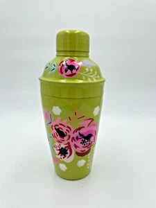 Green Metal Hand Painted Cocktail Shaker One Hundred 80 degrees New - Picture 1 of 4
