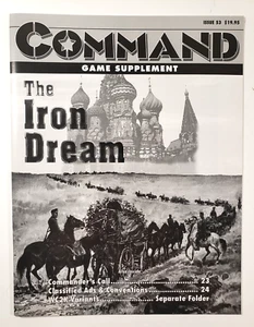 Command Magazine Game Supplement #53 The Iron Dream (1998) Unpunched War Game - Picture 1 of 5