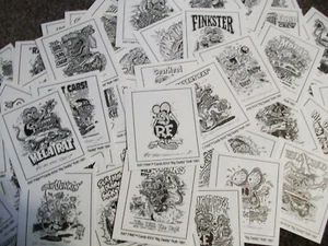 Juego de 60 cartas coleccionables Ed Roth Rat Fink 1991 Mr Gasser Drag Nut Wild Child Race - Imagen 1 de 7