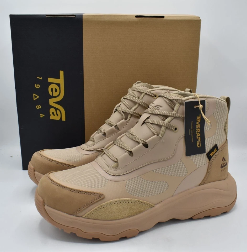 Teva Womens Size 9 Geotrecca Rapid Proof Sesame Sand Dune Lace Up Hiking Boots