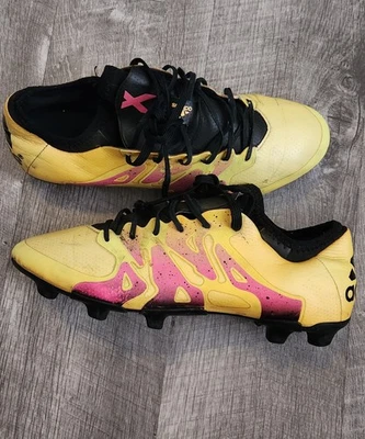 Adidas X 15.1 FG AG SIZE 8 Soccer Cleats Football Boots ORANGE Black  - Image 1 of 4
