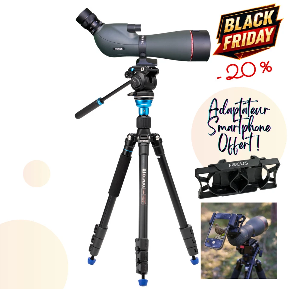 FOCUS SPORT OPTICS ANIMAL OBSERVATION KIT Viewmaster Bezel 20-60x80 WP - Image 1 of 1