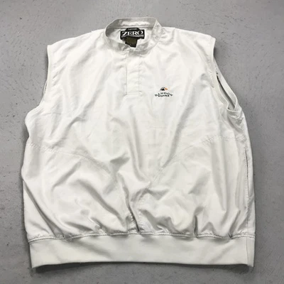 Bandon Dunes Golf Jacket Mens XL Beige Zero Restriction Microfiber Pullover Snap - Image 1 of 4