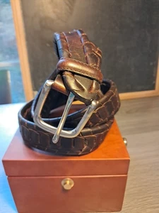 Cintura uomo pelle marrone 36 - Foto 1 di 5