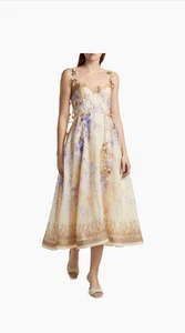 Zimmermann inspired Dawning floral-print picnic dress size 0 - Picture 1 of 3