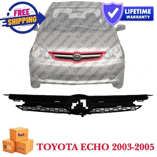 Front Grille New Black For 2003 2004 2005 Toyota ECHO Plastic 5311152210 Foto 1 de 3