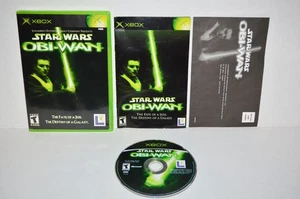 Star Wars: Obi-Wan (Original Black Label OG Microsoft Xbox, 2001) Game REG CIB🔥 - Picture 1 of 4