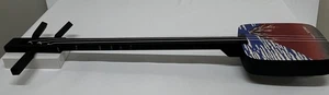 Sangenshi Kikuoka Shamisen Red Fuji Kojami Sansen Japanese cypress w/ Stand Pick - Picture 1 of 12