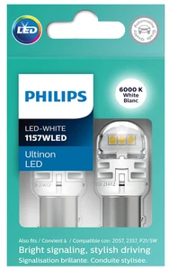 Philips Ultinon LED Light 1157 White 6000K Two Bulb Cornering Turn Light - Bild 1 von 2