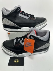 Nike Air Jordan 3 Retro Men's Size 8.5 'Black Cement' (2024) DN3707-010  No Lid - Picture 1 of 7