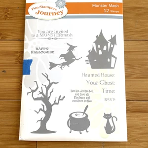 Fun Stampers Journey - Monster Mash SS-0058 - 12 rubber stamps - Halloween - Picture 1 of 4