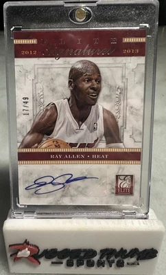 Ray Allen Auto 2012-13 Elite Signatures #45 AUTO /49 Miami Heat Hall Of Famer - Image 1 of 2