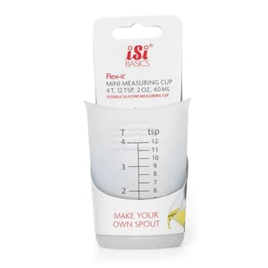Taza de medición transparente flexible de silicona iSi Basics, 2 onzas - Imagen 1 de 1