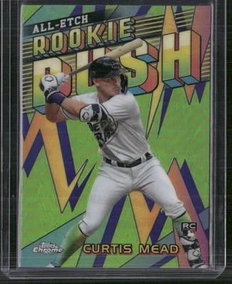 2024 Topps Chrome #CERR-6 Curtis Mead Chrome All-Etch Rookie Rush - Image 1 of 2
