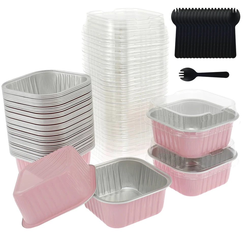 Aluminium Cupcake Becher Minicake Liner Backform Set Mehrfach nutzbar - Bild 1 von 1