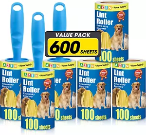 Lint Rollers for Pet Hair Extra Sticky 600 Sheets Lint Roller with 3 Upgraded H - Picture 1 of 11