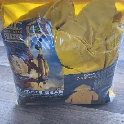 CLC CLIMATE GEAR Yellow PVC-Coated Polyester Rain Jacket XL/ Ah - Image 1 of 4