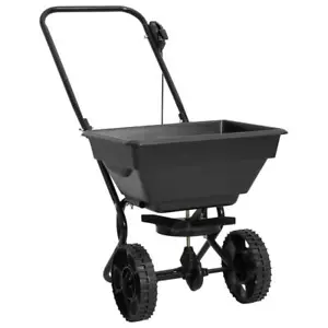 Garden Lawn Salt Seed Fertilizer Walk Behind Push Spreader Tool 92x46x70 cm 15 L - Picture 1 of 8