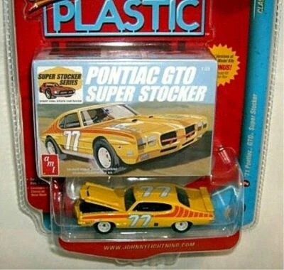 PONTIAC GTO SUPER STOCKER '71 1971 1/64 JOHNNY LIGHTNING CLÁSICO PLÁSTICO RARO Foto 1 de 4