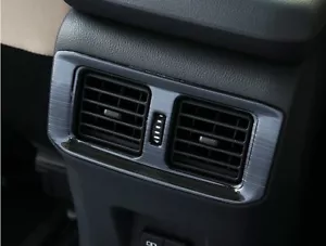 Rear Black Air Vent Outlet Stainless Steel Cover Frame For 2019-2023 Toyota RAV4 - Picture 1 of 5