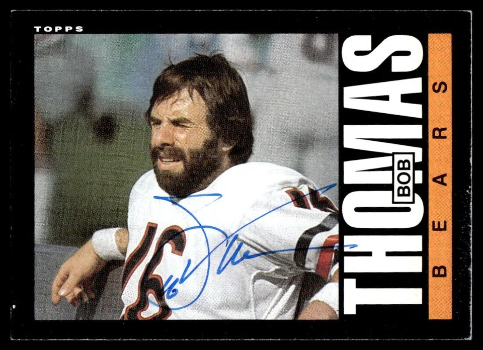 Bob Thomas Signed CHICAGO BEARS Card   1985 Topps - Image 1 of 1