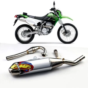 FULL SYSTEM EXHAUST PIPE RACING MUFFLER PIPE 4.1 FOR KAWASAKI KLX250 - Picture 1 of 10