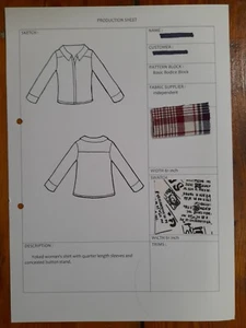 Sewing pattern - women's shirt w yoke - original - Size 10/12 - Picture 1 of 2