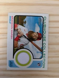 2022 Topps Heritage Clubhouse Collection Relics #CCBM Brandon Marsh - PHILLIES - Picture 1 of 2