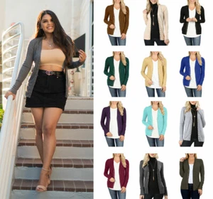 Langärmeliger Damenpullover mit V-Ausschnitt und Knopfstrick-Strick-Cardigan - Bild 1 von 48