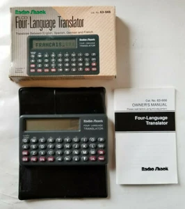 Radio Shack Four Language Translator 63-666 English Spanish German French NICE! - Picture 1 of 7