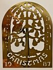 1987 Biedermann Brass Ornament Hand Cut West Germany Collectors Series