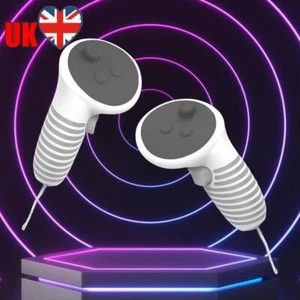 1 Pair Silicone Controller Grips Cover Anti-Fall for Meta Quest 3 (White) - Afbeelding 1 van 8