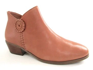 Jack Rogers Stiefel Größe 5,5 Leder Eiche Braun Damen Stiefeletten Schuhe - Bild 1 von 12