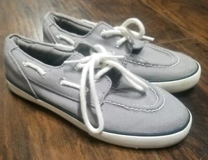 Ralph Lauren Polo Canvas Schuhe Jungen Größe 3 grau Huainan - Bild 1 von 4