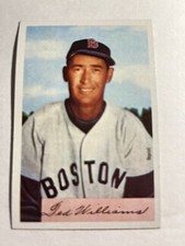 1989 Bowman Ted Williams 1954 Reprint Baseball Card Boston Red Sox HOF