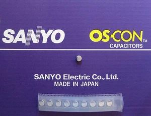 10pcs Oscon Sanyo SMD OS-CON 220µF/6,3V - Picture 1 of 1
