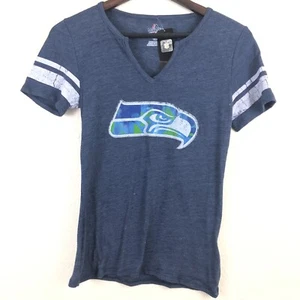 Camiseta Majestic Seattle Seahawks NFL Mujer Cuello en V Nueva con Etiquetas Logotipo Gráfico Suave - Imagen 1 de 4