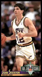 1993-94 Jam Session Utah Jazz Team Nachtblatt SGA John Stockton - Bild 1 von 2