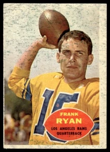 1960 TOPPS FRANK RYAN RC LOS ANGELES RAMS #62 - Picture 1 of 2