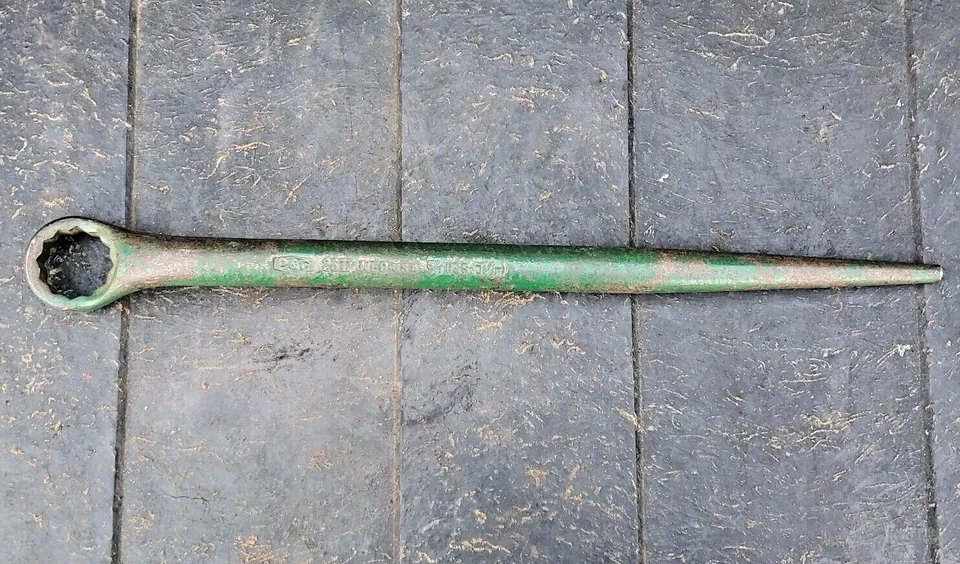 Vintage P & C 2617 1-1/16" OFFSET 12pt BOX END SPUD WRENCH Made in USA 16" Long - Image 1 of 4