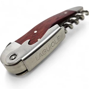 Laguiole L’eclair Corkscrew Wine Opener Waiter’s Friend in Stainless Steel, Wood - Picture 1 of 10