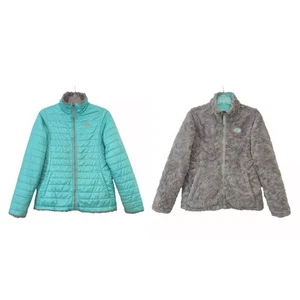 Abrigo chaqueta acolchada reversible aislante reversible Massbud Swirl de The North Face para niñas - Imagen 1 de 9