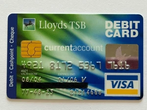 Lloyds TSB Debit Card▪️UK▪️Cashpoint▪️Cheque▪️Chip▪️Unsigned▪️2006 Exp - Picture 1 of 2